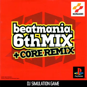 Beatmania 6thMix + Core Remix (JP) box cover front